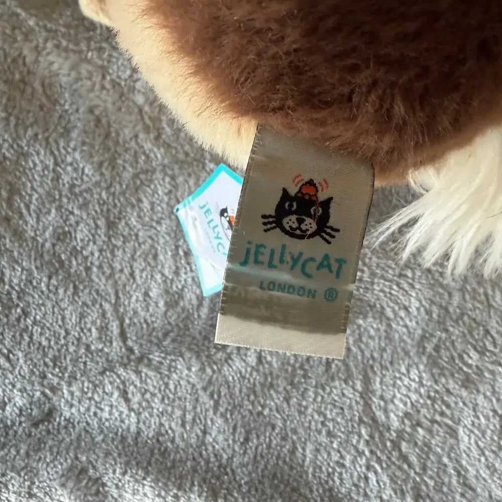 Jellycat Glenny Goat Plush Stuffed Animal Brown Cream Soft Toy With Tags